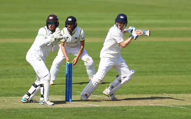 Harry Brook batting against Gloucestershire