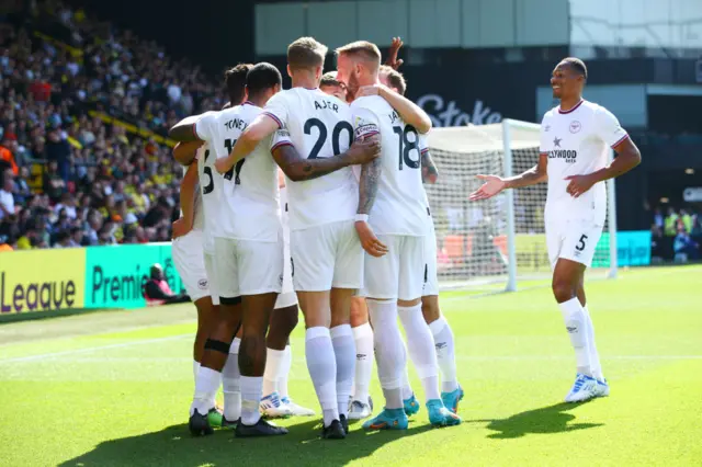 Brentford celebrate