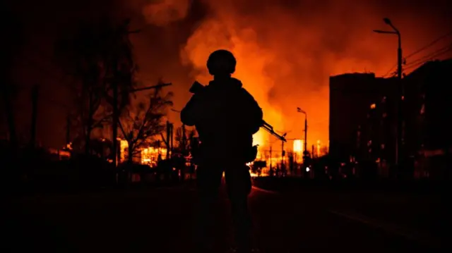 A member of Ukrainian special forces