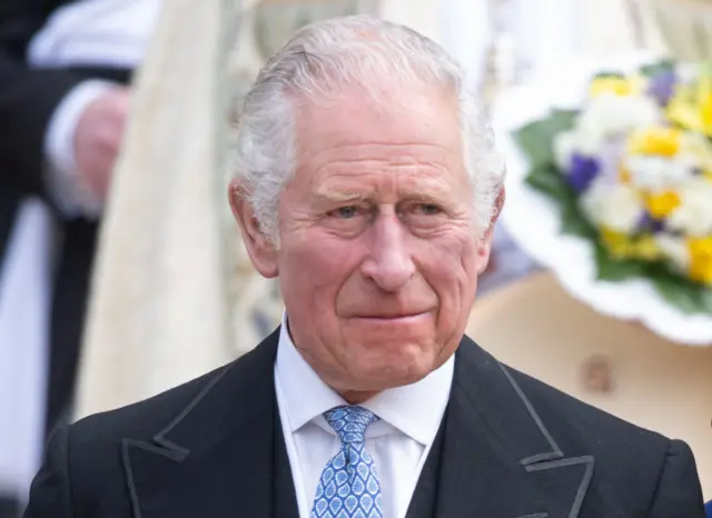 Prince Charles, Prince of Wales attends the Royal Maundy Service at St George's Chapel on April 14, 2022 in Windsor, England.