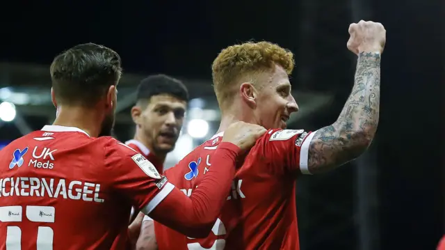 Jack Colback celebrates