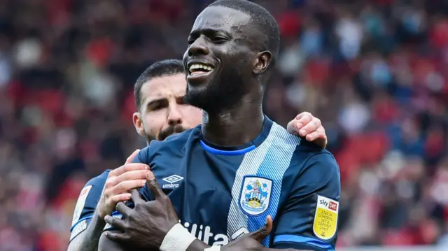 Huddersfield Town celebrate