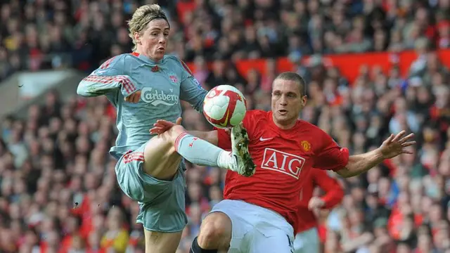 Fernando Torres and Nemanja Vidic