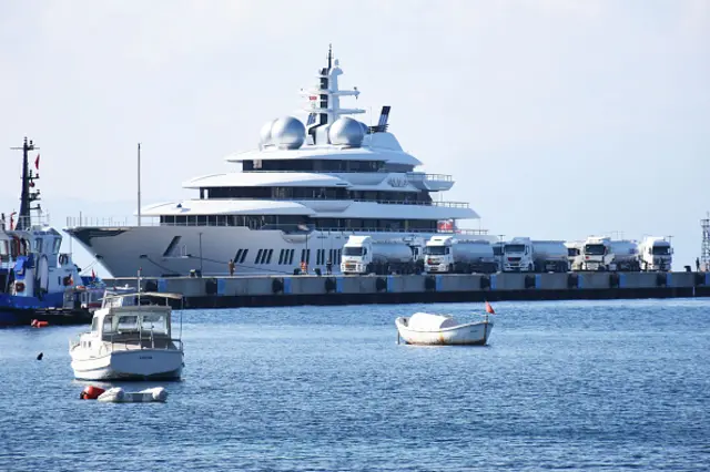 The Amadea, pictured in Turkey in 2020