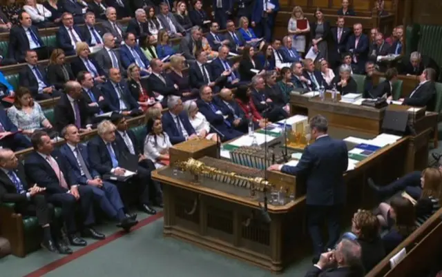 Sir Keir Starmer in House of Commons on 19 April 2022