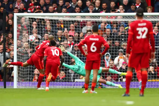 Fabinho, Liverpool, penalty, Watford, Premier League, Anfield