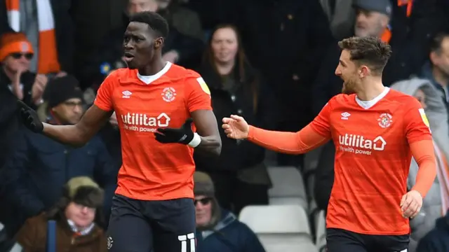 Luton celebrate