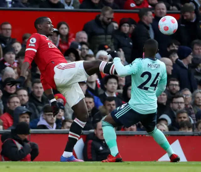 Paul Pogba, Nampalys Mendy, Manchester United, Leicester