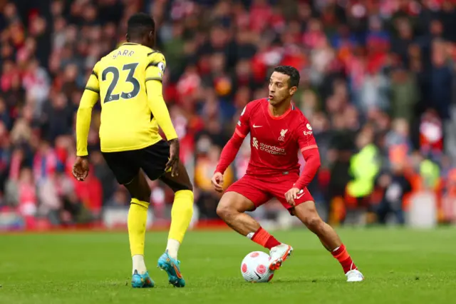 Thiago Alcantara, Watford, Liverpool, Premier League, Anfield