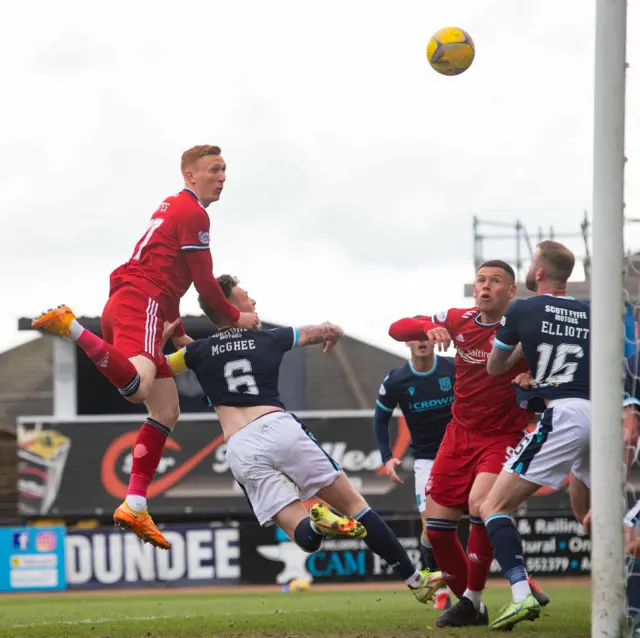 David Bates went close with a header before Calvin Ramsay rattled in the opener