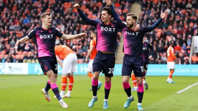 Nottingham Forest celebrate