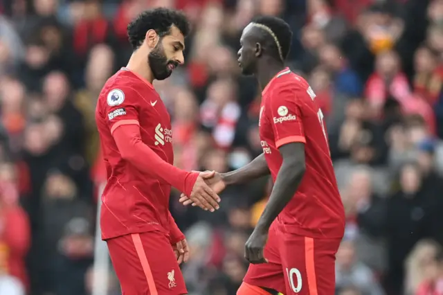 Mohamed Salah, Sadio Mane, Liverpool, Watford, Premier League, Anfield