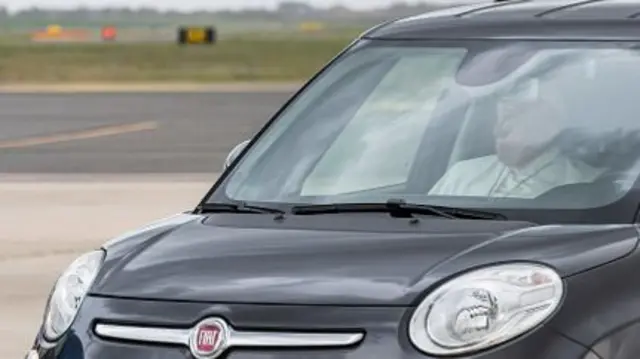 Pope Francis on his way to Malta