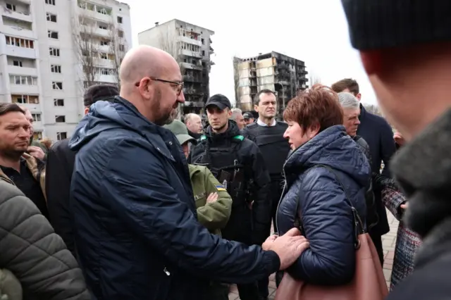 Charles Michel in Kyiv, 20 April 2022