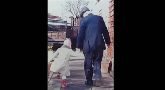 Libby and her grandfather Peter