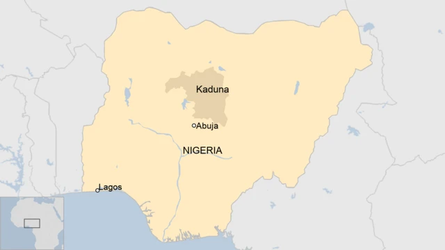 A map of Nigeria