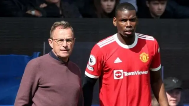 Ralf Rangnick and Paul Pogba