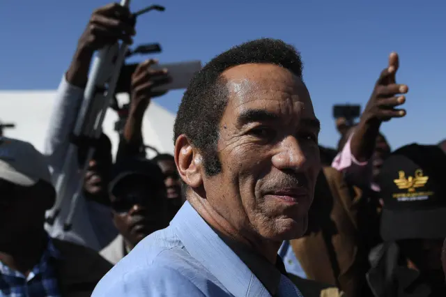 Botswana former president Ian Khama