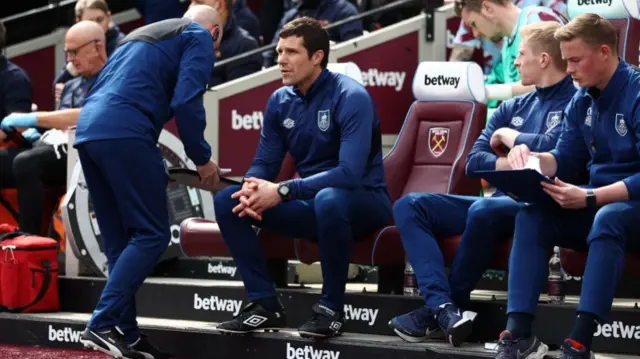 Burnley caretaker boss Mike Jackson