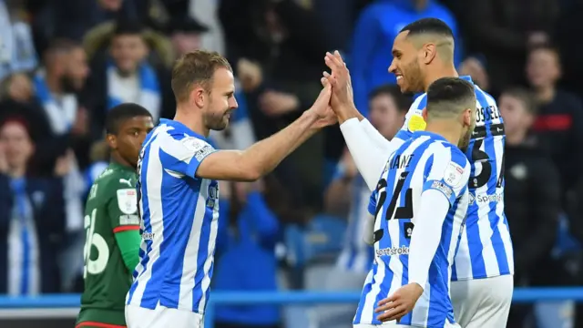 Huddersfield celebrate