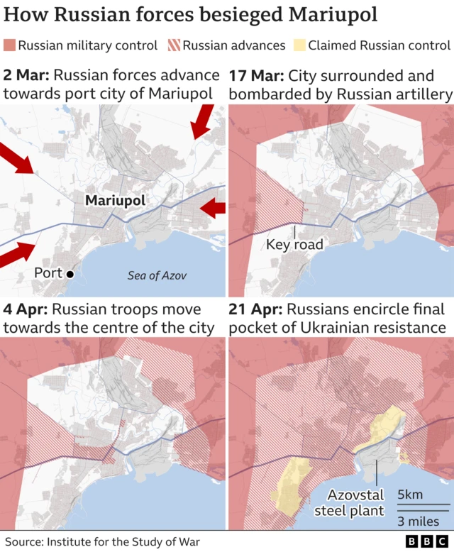 How Russian forces besieged Mariupol