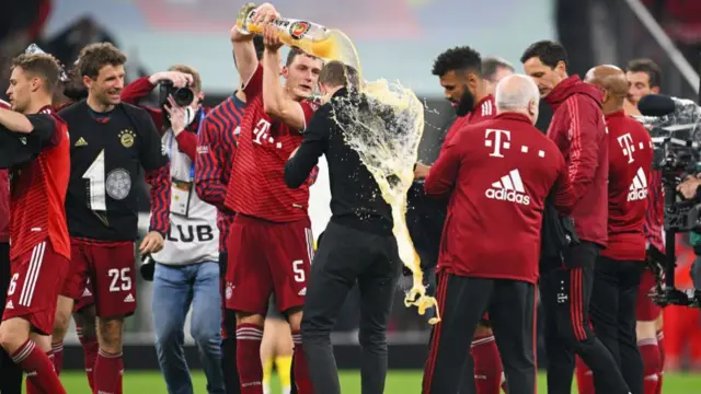 Bayern Munich celebrate