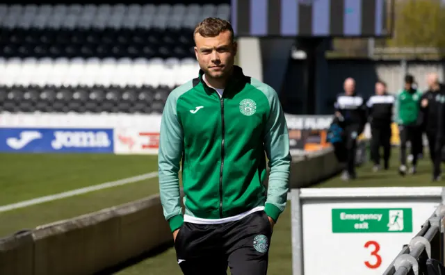 Ryan Porteous walks track side