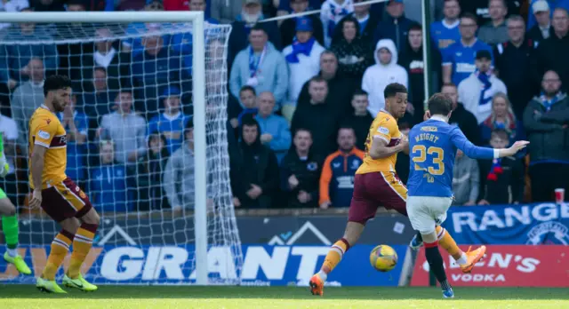 Rangers' Scott Wright scores