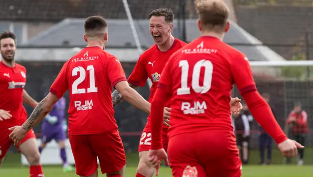 Bonnyrigg Rose Athletic celebrate