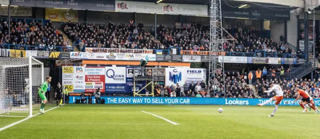 Gary Madine scores for Blackpool