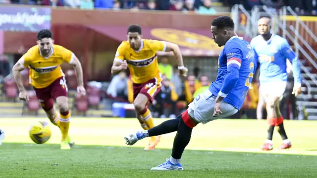 Rangers' James Tavernier scores