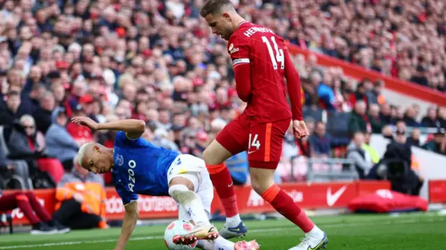 Richarlison and Jordan Henderson