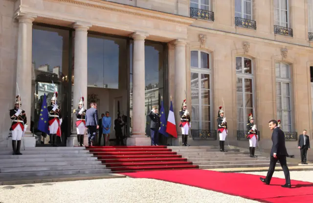 Emmanuel Macron at the Elysee Palace