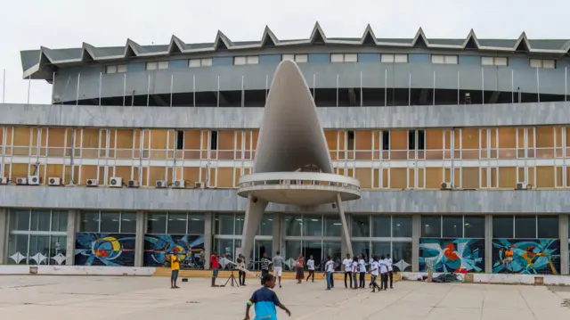 The Parliament building. in Lome, Togo