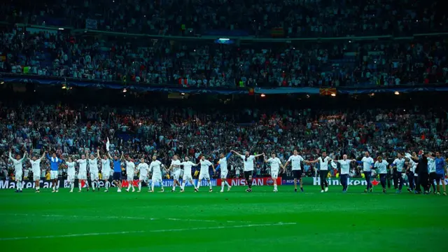 Real Madrid celebrate