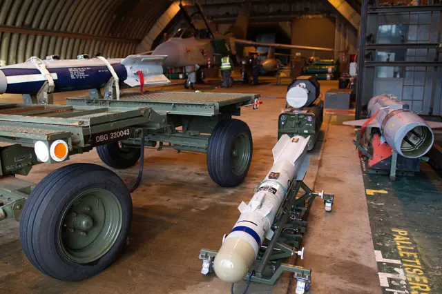 Brimstone missiles at an RAF base