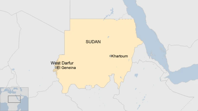 A map of Sudan