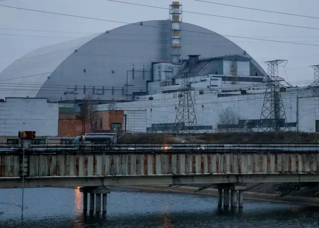 The former Chernobly nuclear power plant