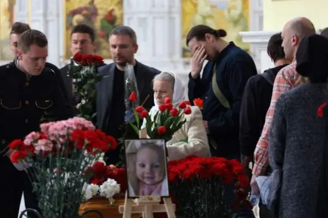 Funeral of family killed in Odesa