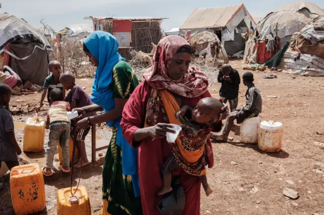 Tawkal 2 Dinsoor camp for internally displaced persons (IDPs) in Baidoa, Somalia