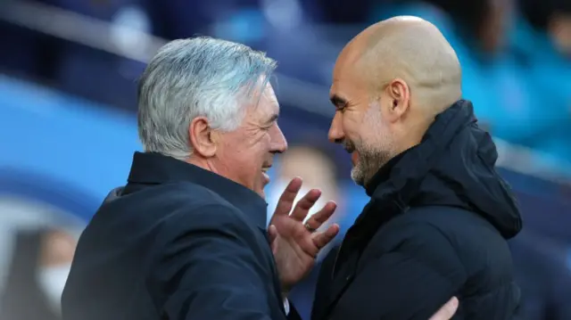 Carlo Ancelotti and Pep Guardiola