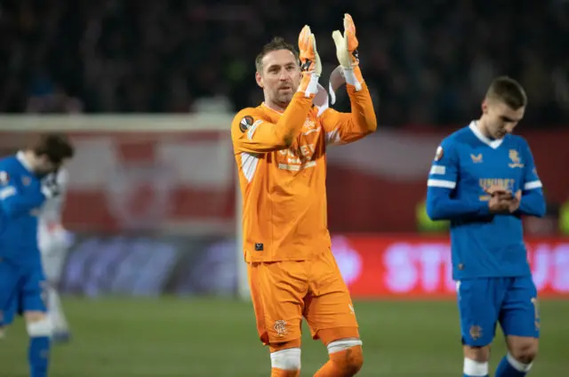 Rangers goalkeeper Allan McGregor