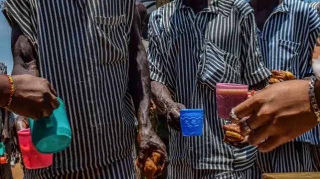 Prisoners at a medium-security prison in Kisumu, Kenya - 2019