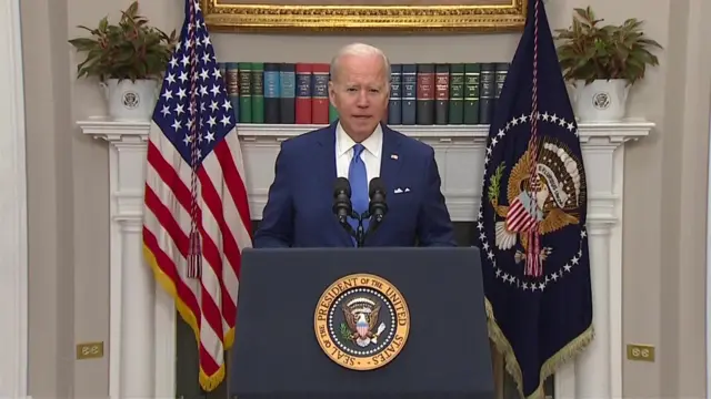 Biden talking