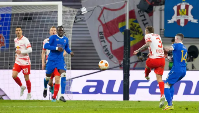 Angelino thumps in a tremendous, dipping volley to earn RB Leipzig victory