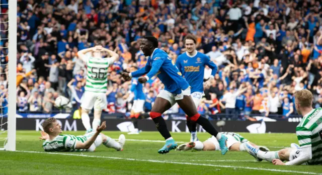 Fashion Sakala played a key part in the extra-time winner against Celtic at Hampden