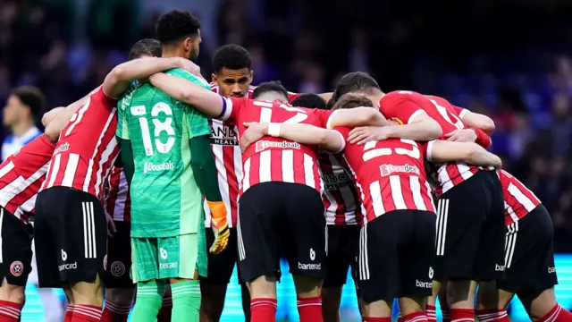 Sheffield United huddle