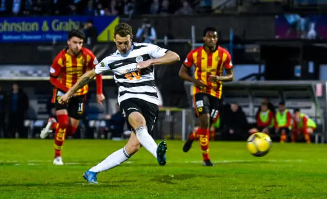 Aaron Muirhead converted a second penalty to put Ayr three up