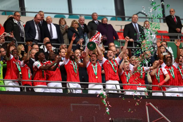 Rotherham hoist the trophy