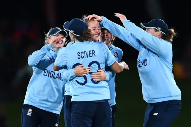 England celebrate